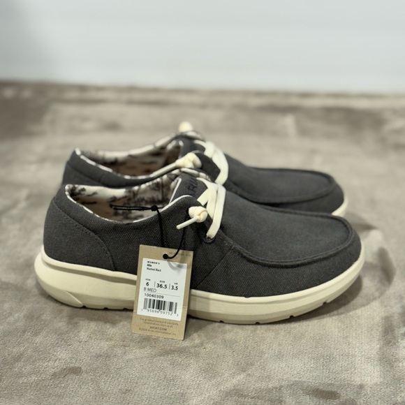 Ariat Gray Loafers Slip-Ons Casual Shoes - Picture 5 of 9